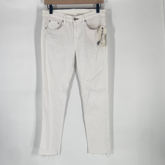 rag & bone White Straight Pants Jeans Size 27 NWT